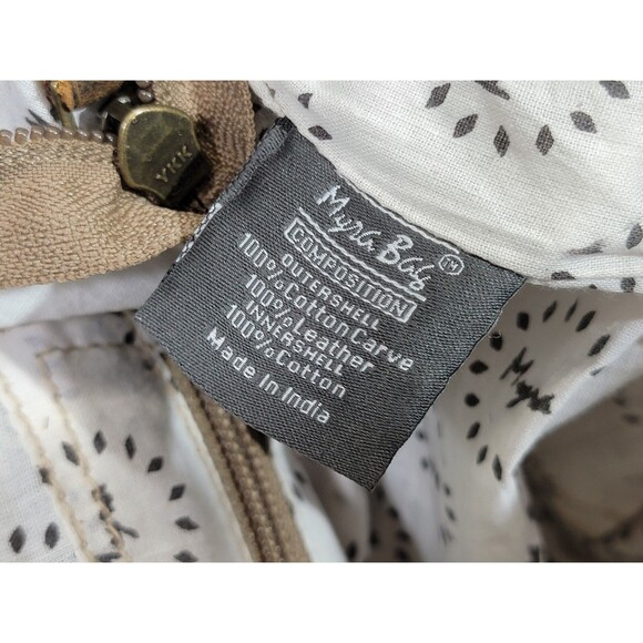 MW Myra S-2601 Compulsory Backpack Bag Fur & Canvas Back Pack Shoulder Rucksack - Picture 9 of 10